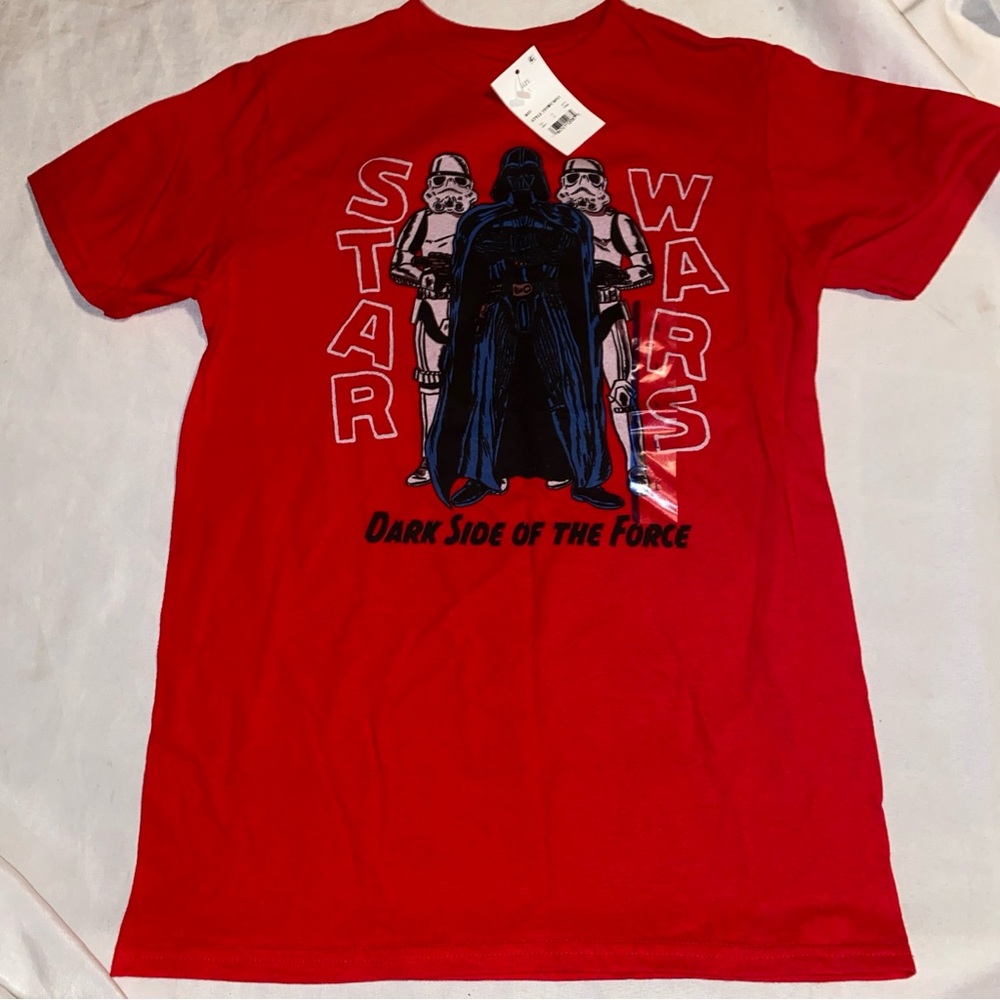 Star Wars Darthvader And Storm Troopers T Shirt kids Size Large